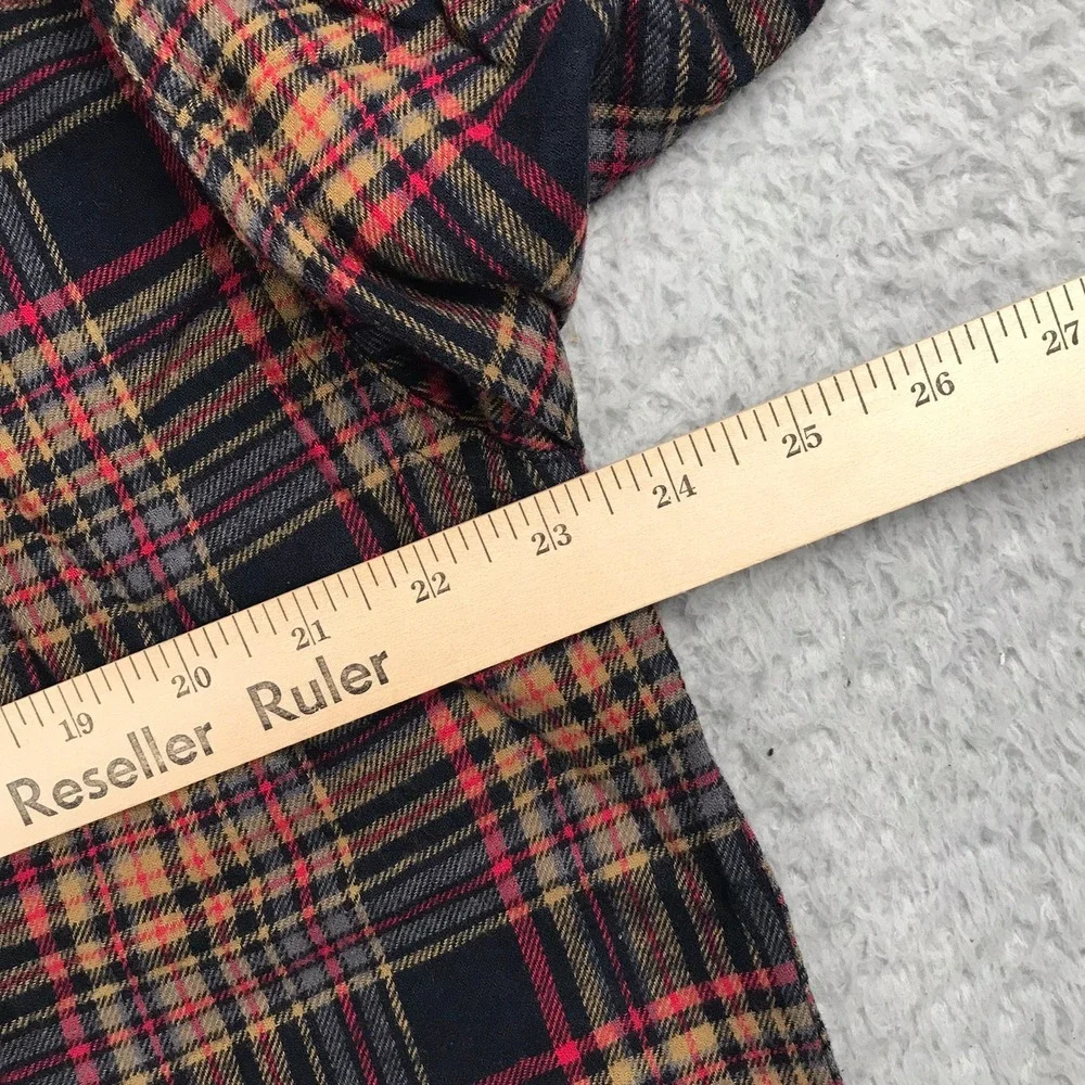 Eddie‎ Bauer Long Sleeve Flannel Shirt Mens XL Night Sky Ohio Plaid Cotton NWT